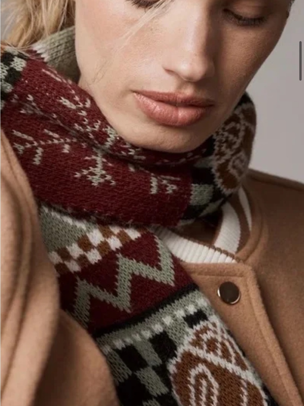 Anthropologie mierle Game day Knit Scarf